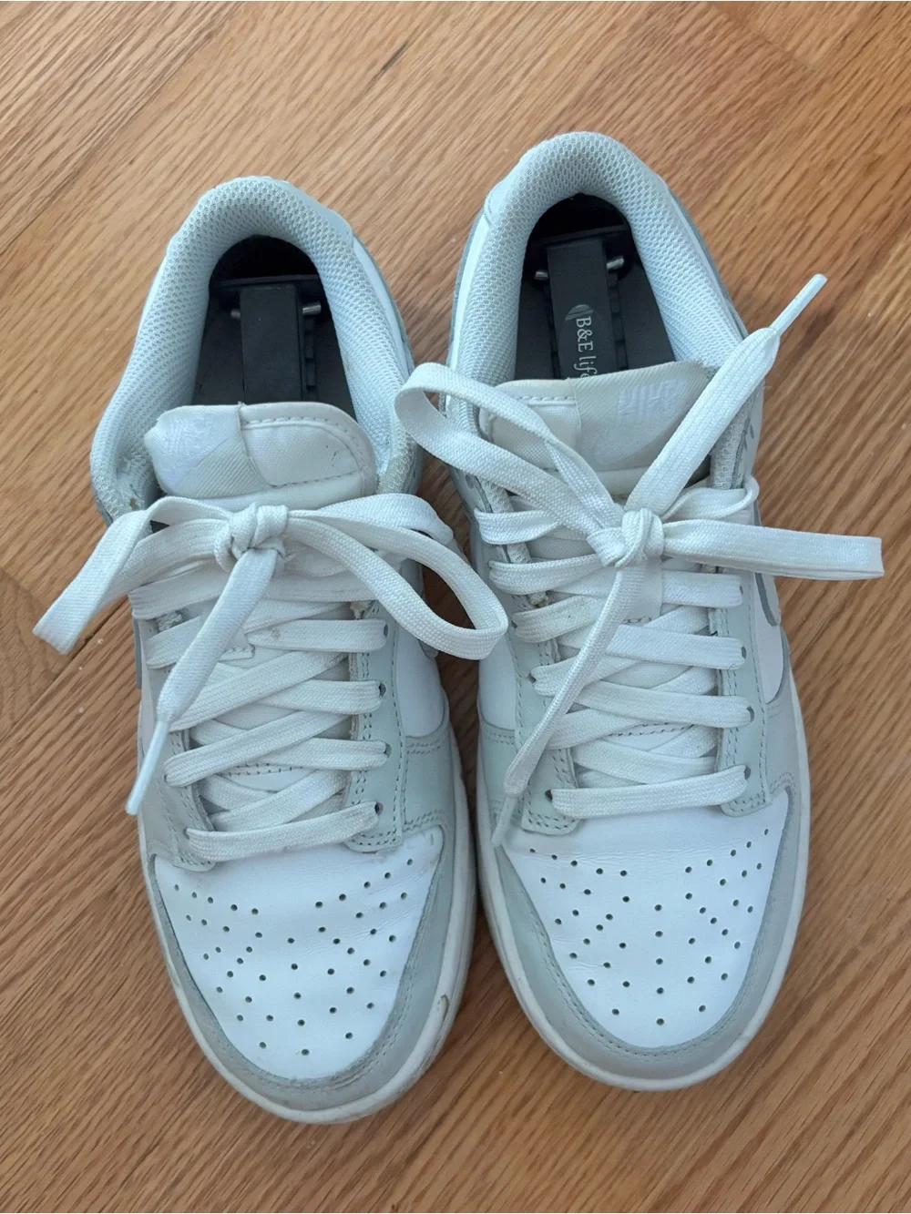 Nike Women’s Photon White & Light Gray Low-Top Sneakers